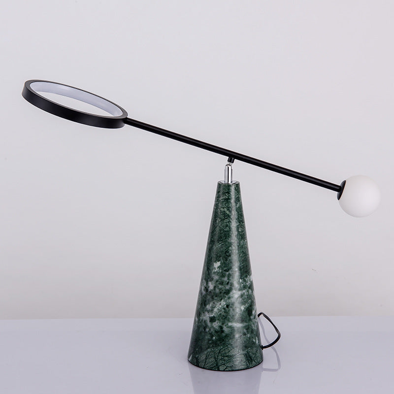 Modern Adjustable Desk Lamp with Geometric Base