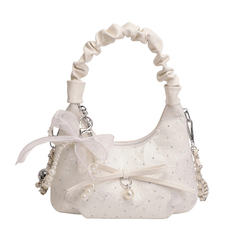 Elegant Bow-Embellished Shoulder Bag
