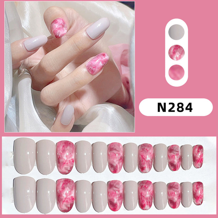 Premium Artistic Marble Effect Press-On Nails