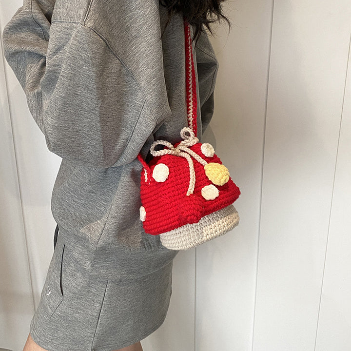 Adorable Fun Mushroom Crochet Backpack