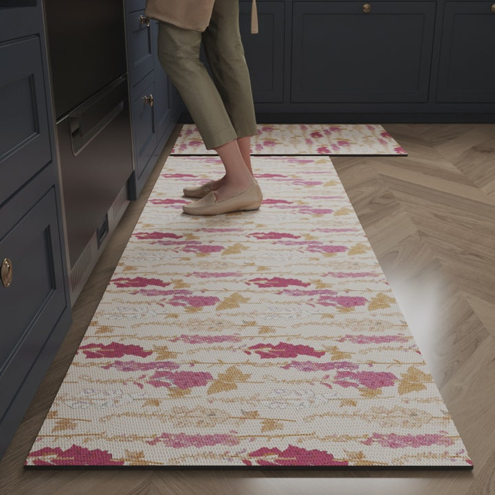 Floral Design Kitchen Comfort Mat