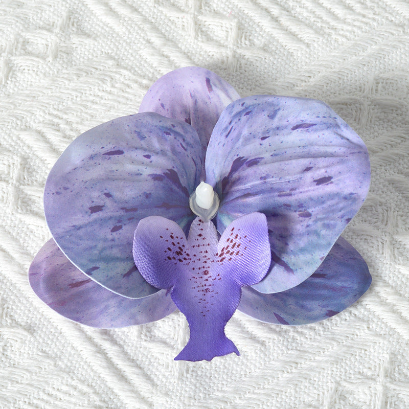 Elegant Artificial Orchid Hair Clip