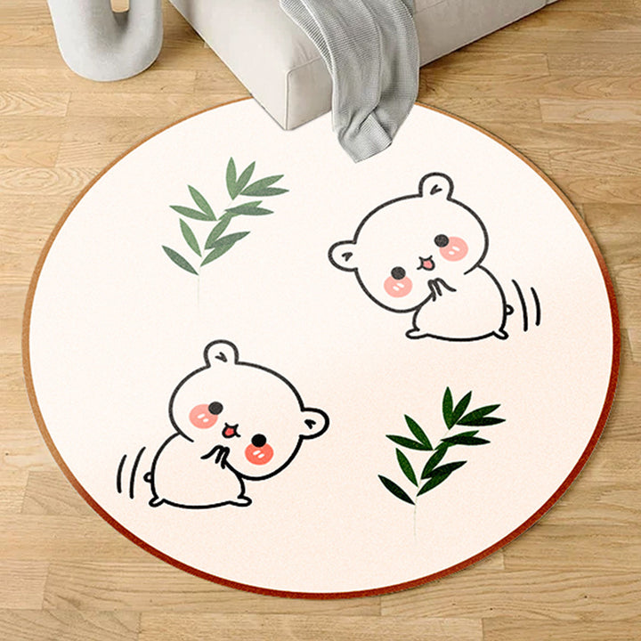Plush Floral-Shaped Area Rug Kalsten
