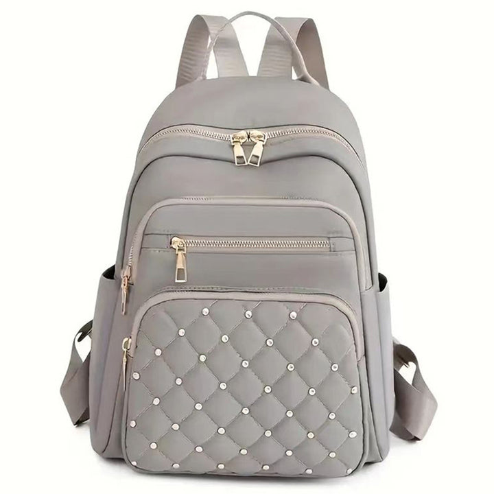 Women's Quilted Backpack with Decorative Studs Kalsten