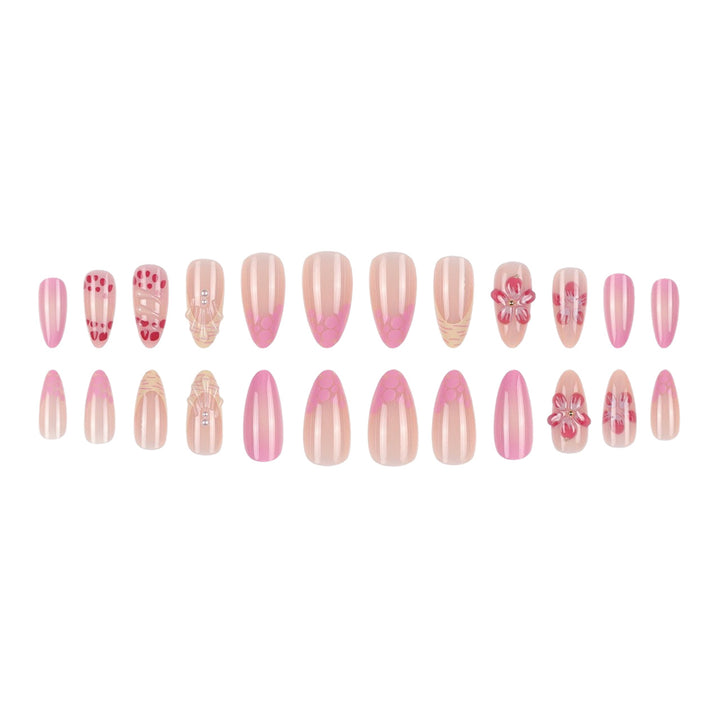 Artistic Floral Stiletto Nail Art