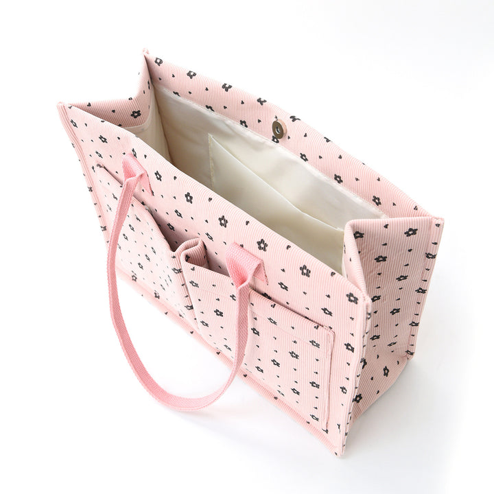 Spacious shopping and everyday bag with modern floral patterns Kalsten