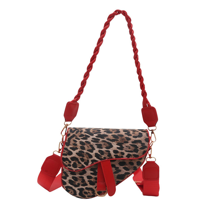 Leopard Print Crossbody Bag