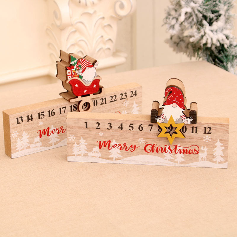 Wooden Advent Calendar Decoration Kalsten