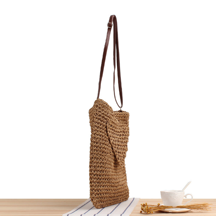 Beach bag with handwoven design Kalsten