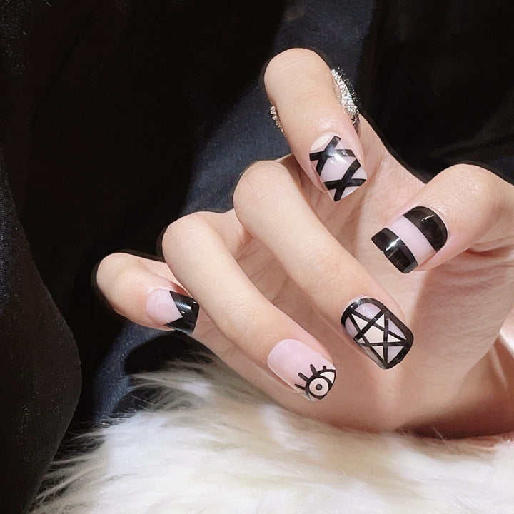 Artistic Abstract Press-On Nail Set
