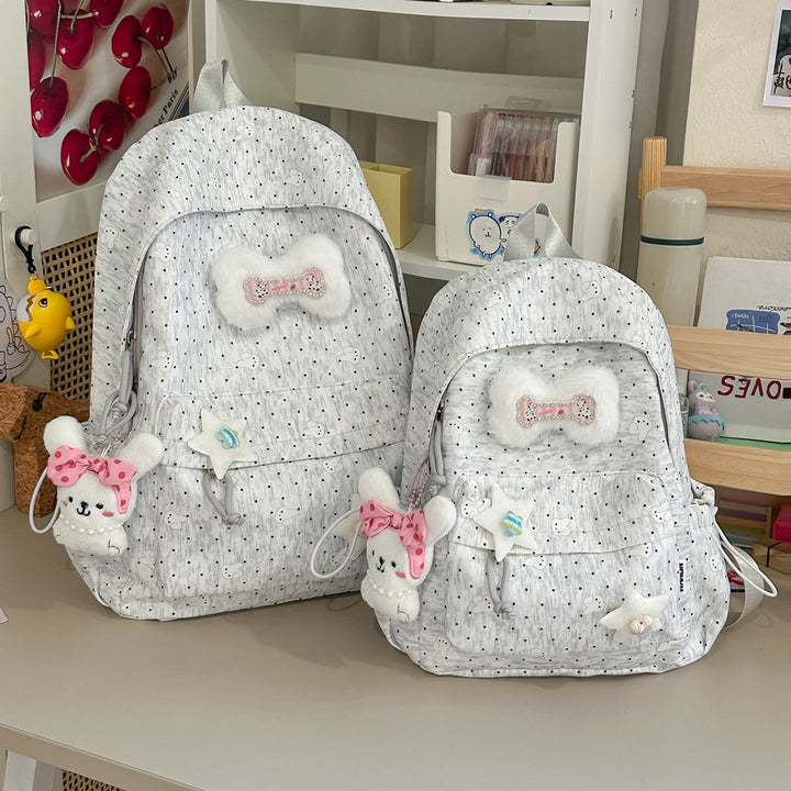 Cute Plush Embellished Backpack Kalsten