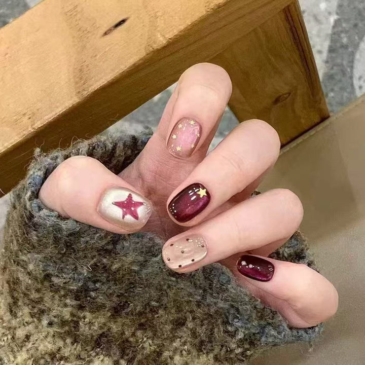 Elegant French Tip Press-On Nail Set Kalsten