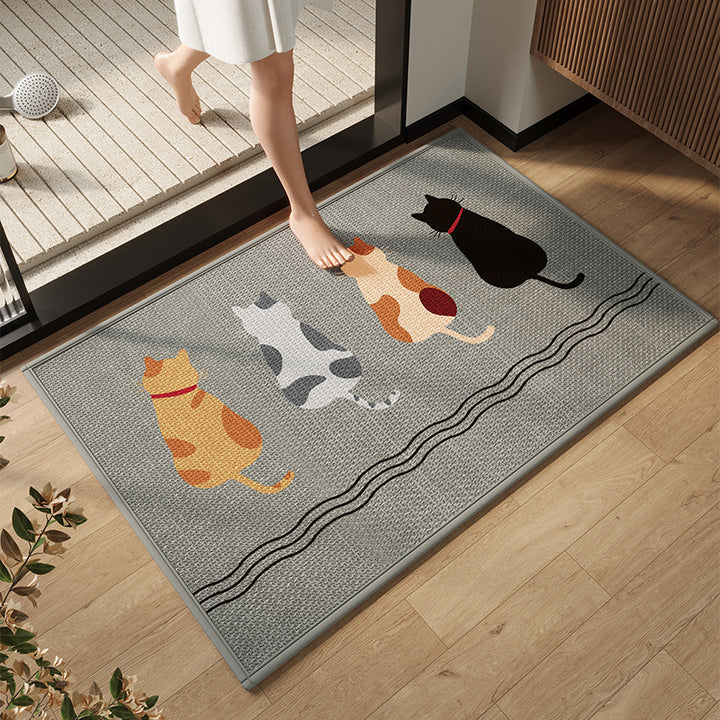 Elegant Modern Bathroom Mat Kalsten