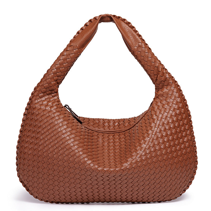 Woven Leather Shoulder Bag Kalsten