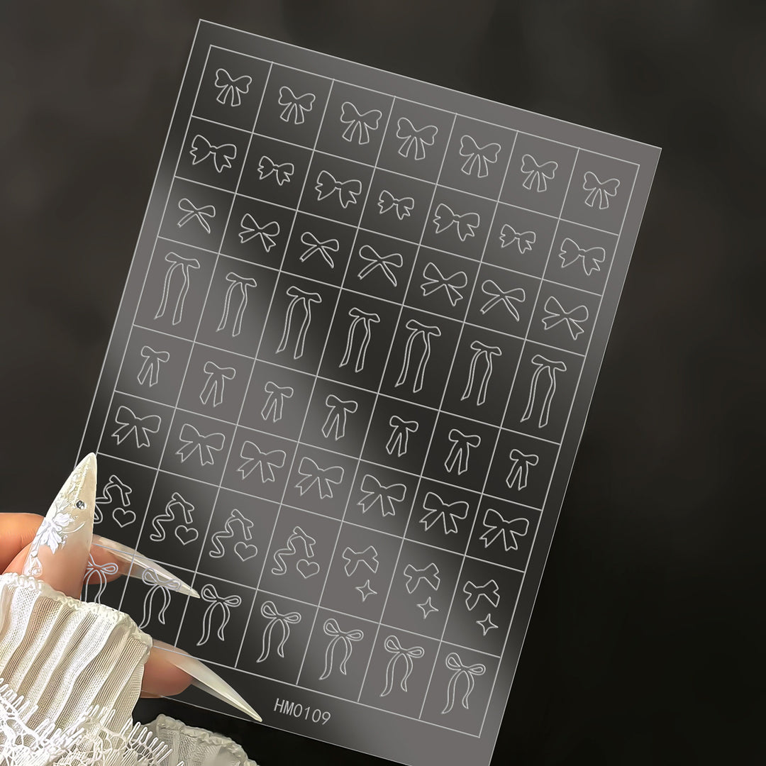 Butterfly Nail Art Stencil Sheet