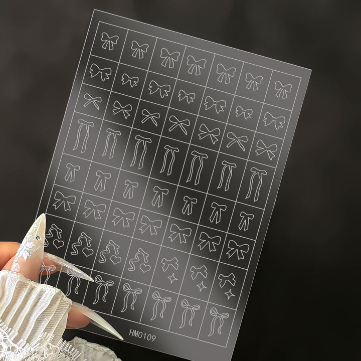 Butterfly Nail Art Stencil Sheet