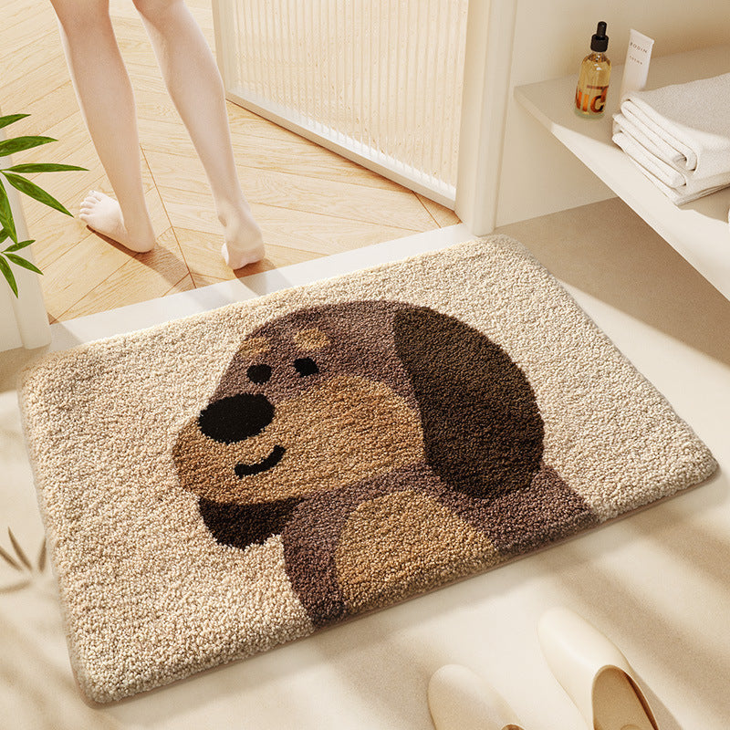 Cat-Themed Plush Bath Mat Kalsten