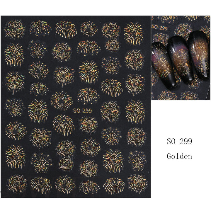 Laser Multi-Design Nail Art Sticker Sheet