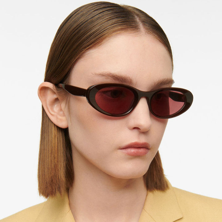 Ladies Designer Sunglasses in Modern Oval Design Kalsten