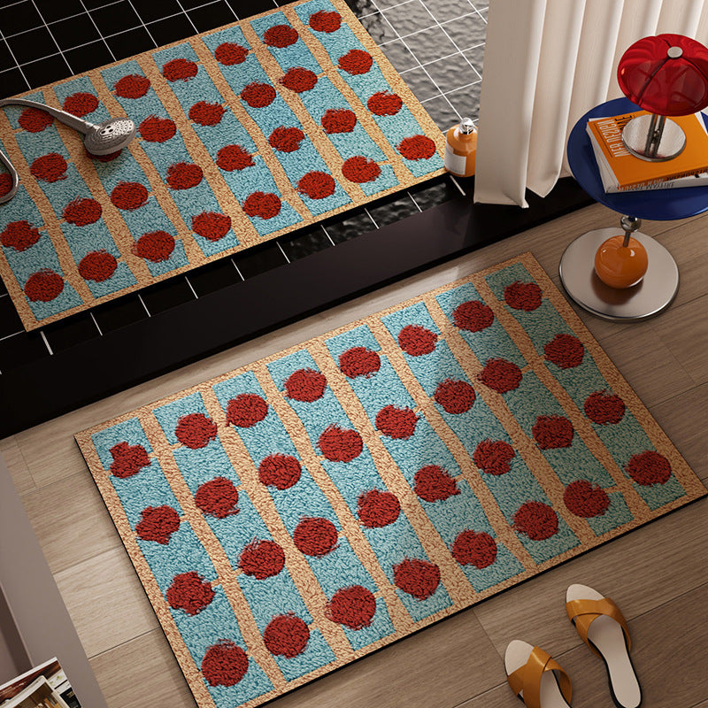 Geometric Pattern Non-Slip Bath Mat