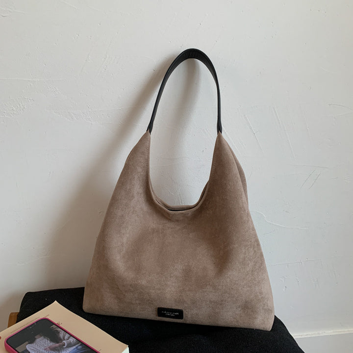 Premium Suede Slouchy Tote Bag Kalsten