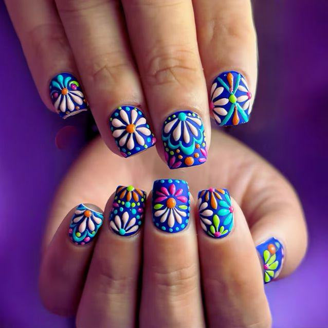 Floral Decorative Nail Art Enhancements Kalsten