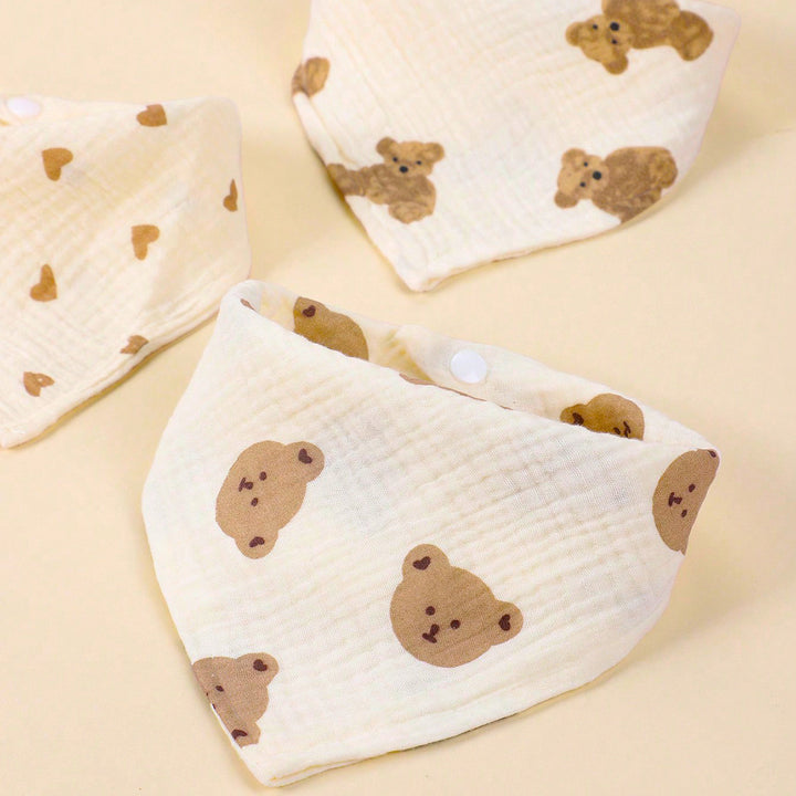 Soft Cotton Baby Bandana Bib Set kalsten