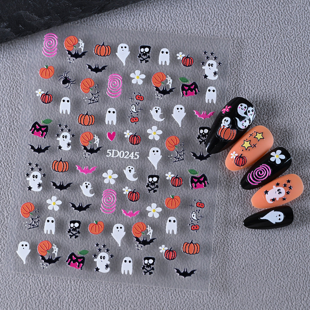 Halloween-Themed Nail Art Sticker Set