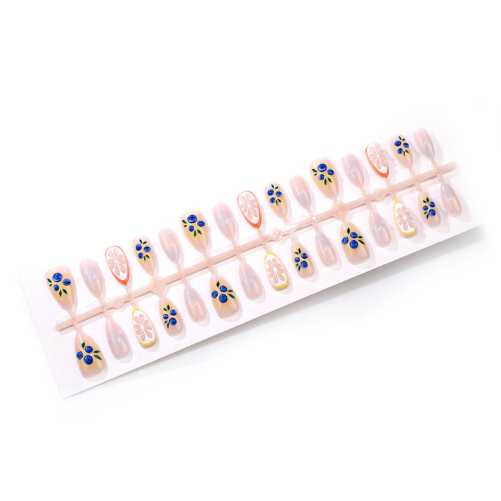 Decorative Fruit-Inspired Press-On Nail Set