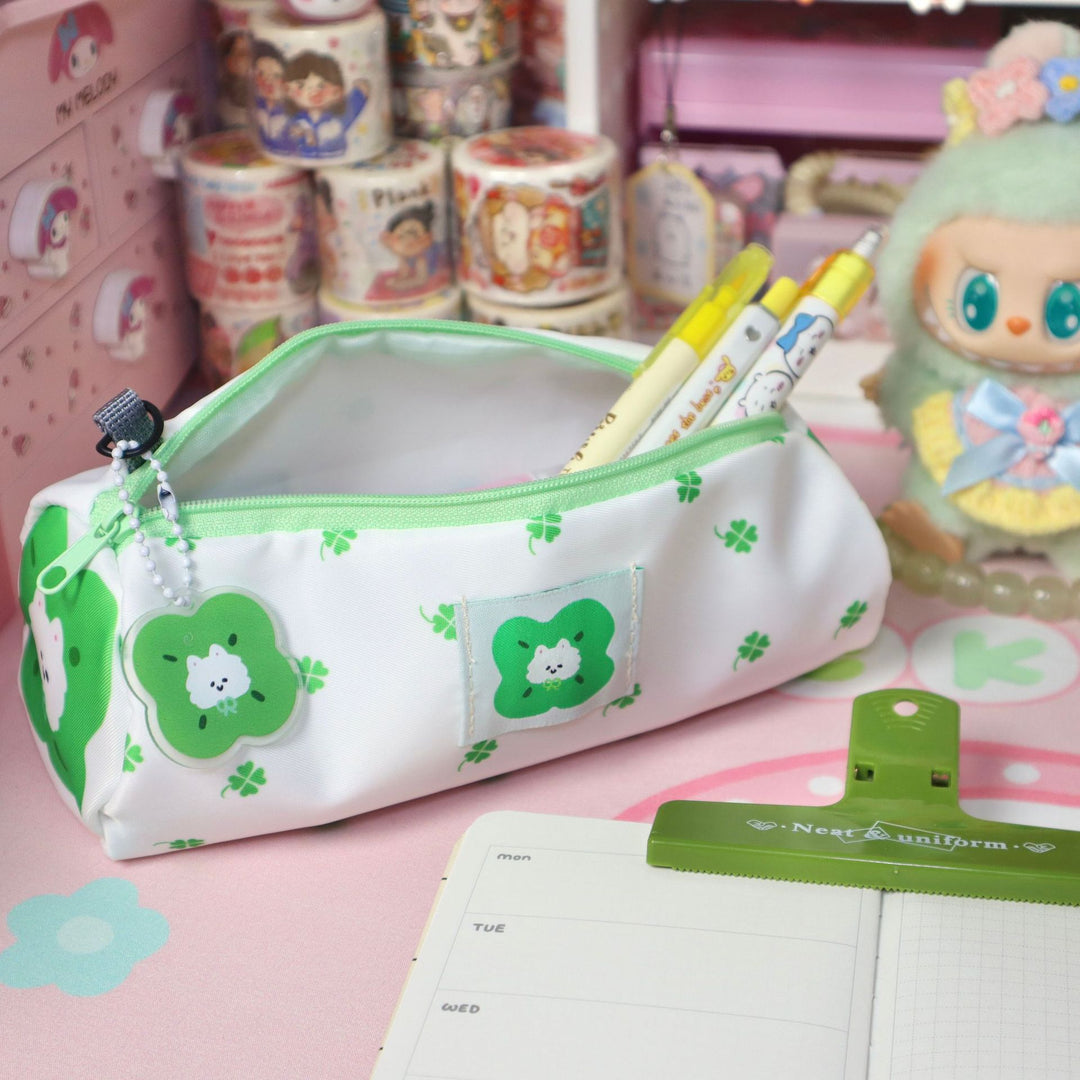 Fun Clover-Patterned Storage Pouch