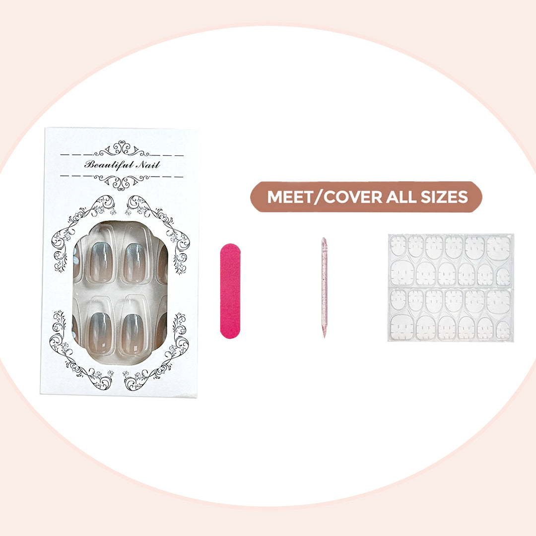 Floral Gradient Press-On Nail Set Kalsten