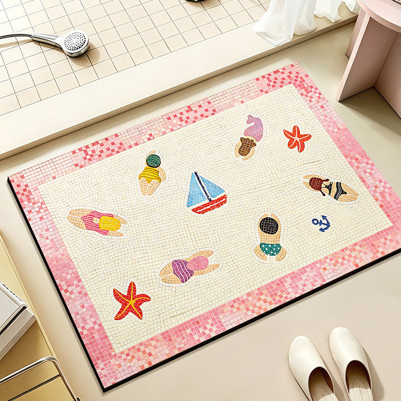 Fun-Themed Bathroom Mat Kalsten
