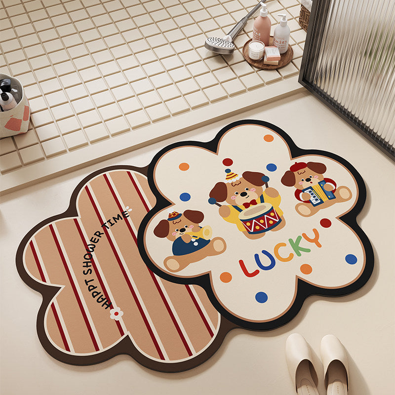 Fun Elephant-Themed Bath Mat Kalsten