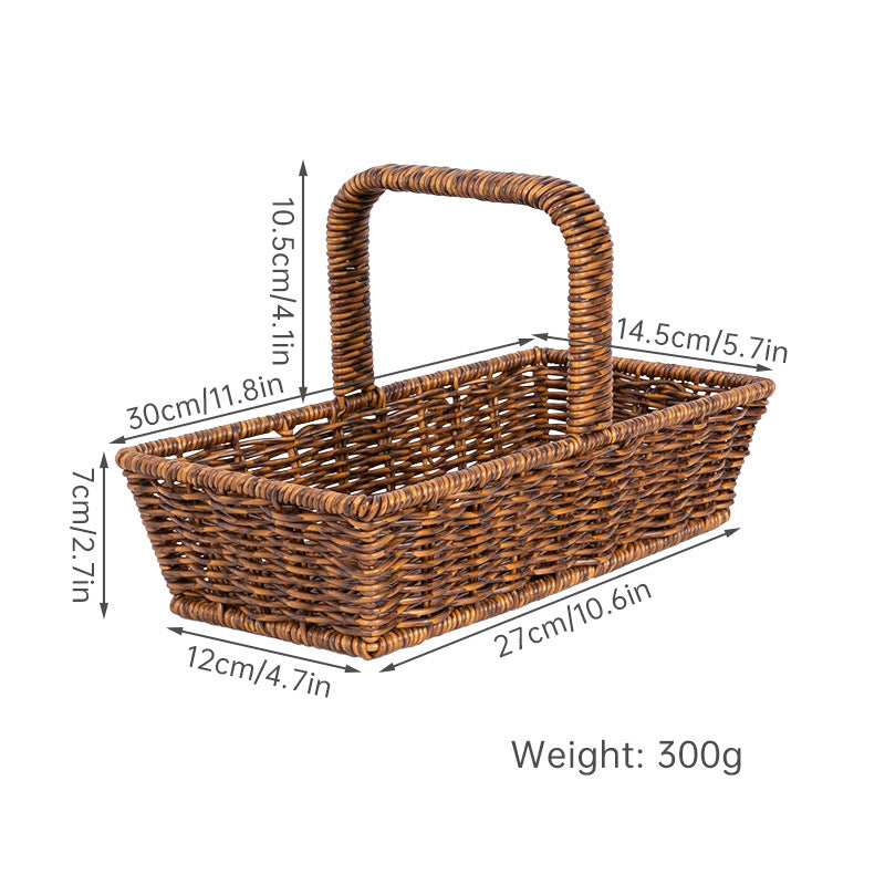 Handcrafted Wicker Storage Caddy Kalsten