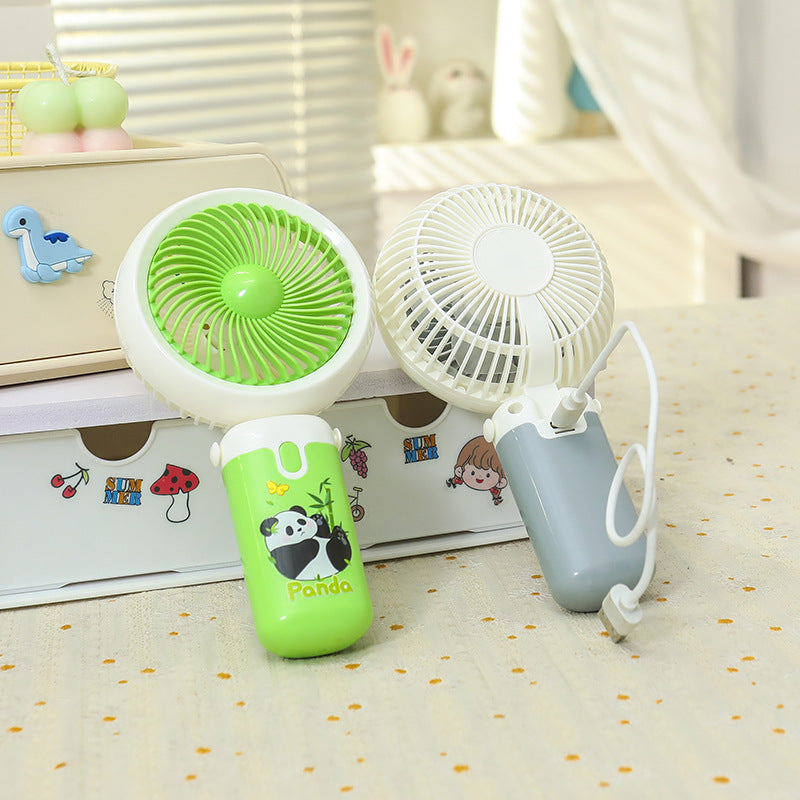Women Portable Handheld Fan with Cute Animal Design Kalsten