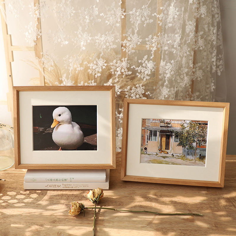 Wooden Framed Artwork Display for Home Decor
