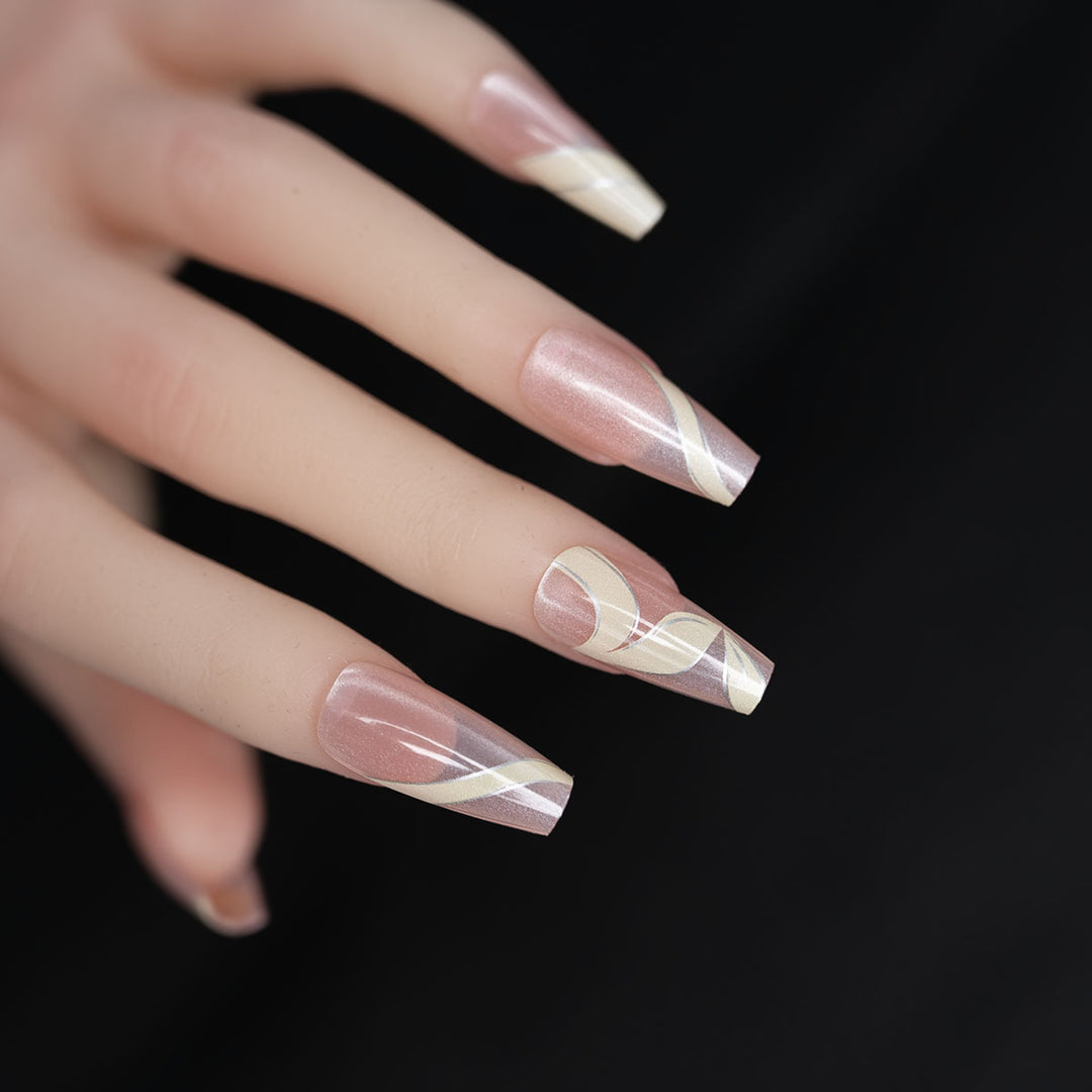 Curvy Nail Design Press-On Nails