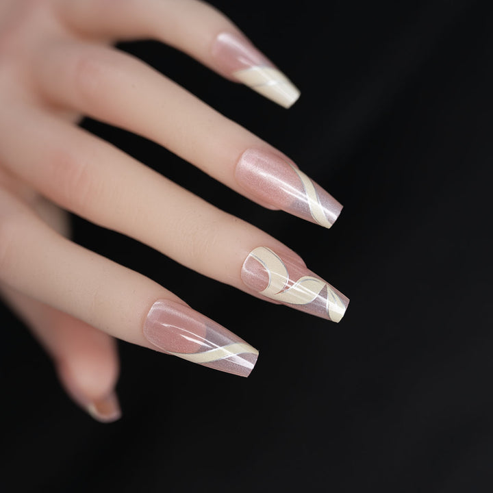 Curvy Nail Design Press-On Nails