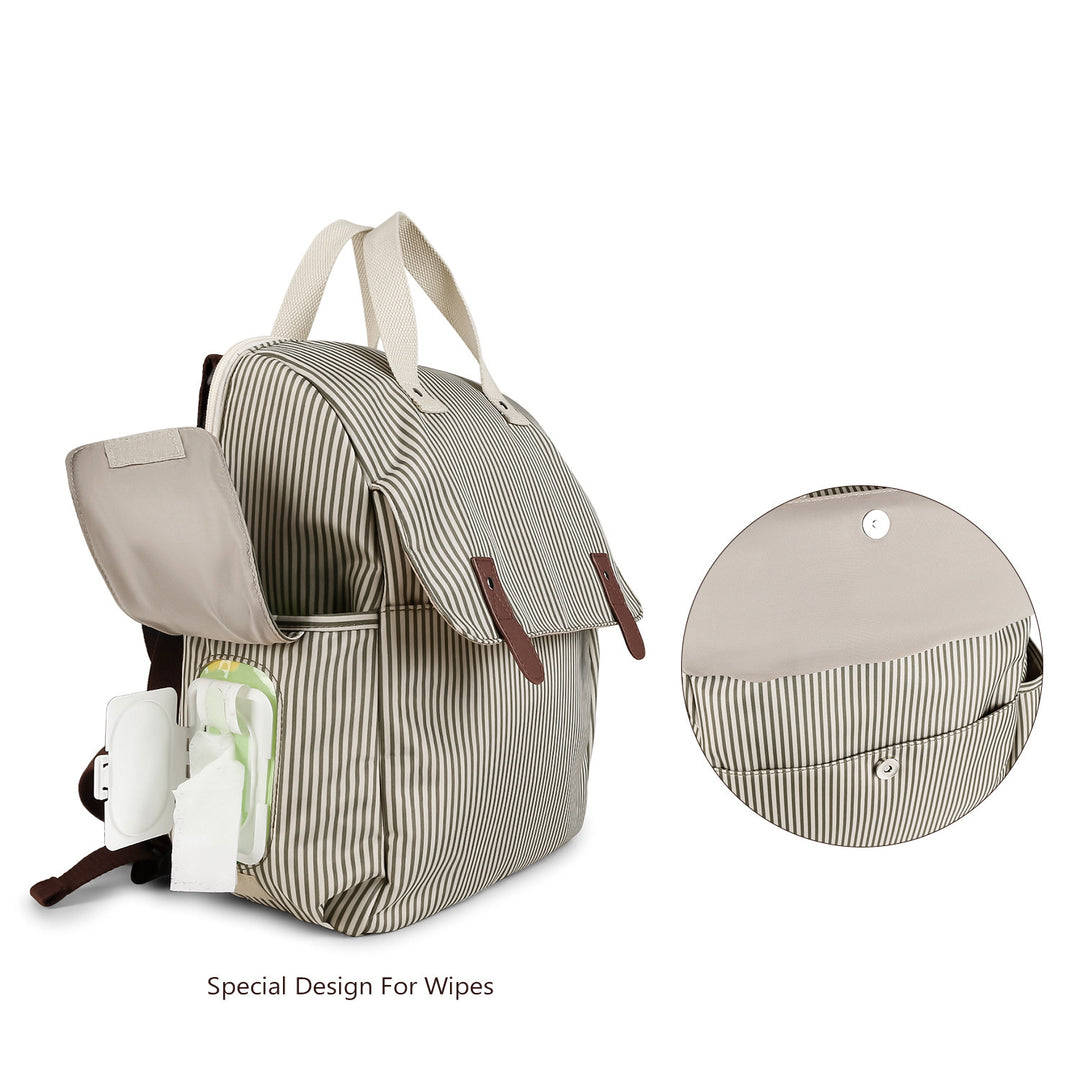 Multifunctional diaper backpack with integrated changing mat Kalsten