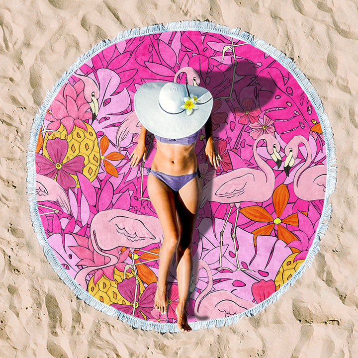 Rundstrand towel with unique sunset design Kalsten