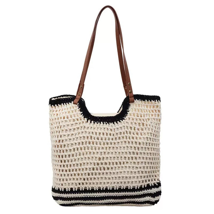 Handwoven beach bag with special details Kalsten