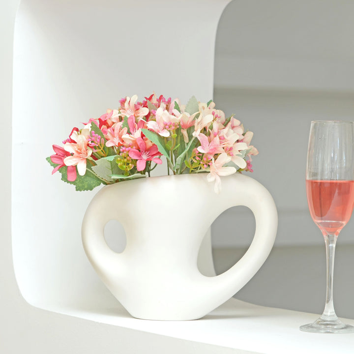 Lifelike Mixed Floral Arrangement