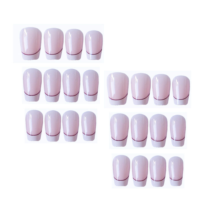 Elegant French Tip Acrylic Nail Art