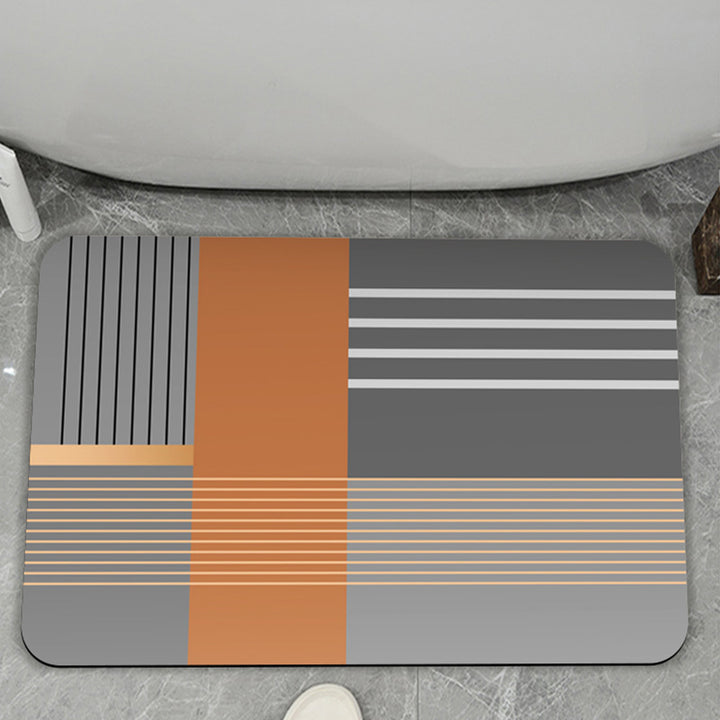 Abstract Geometric Pattern Bath Mat