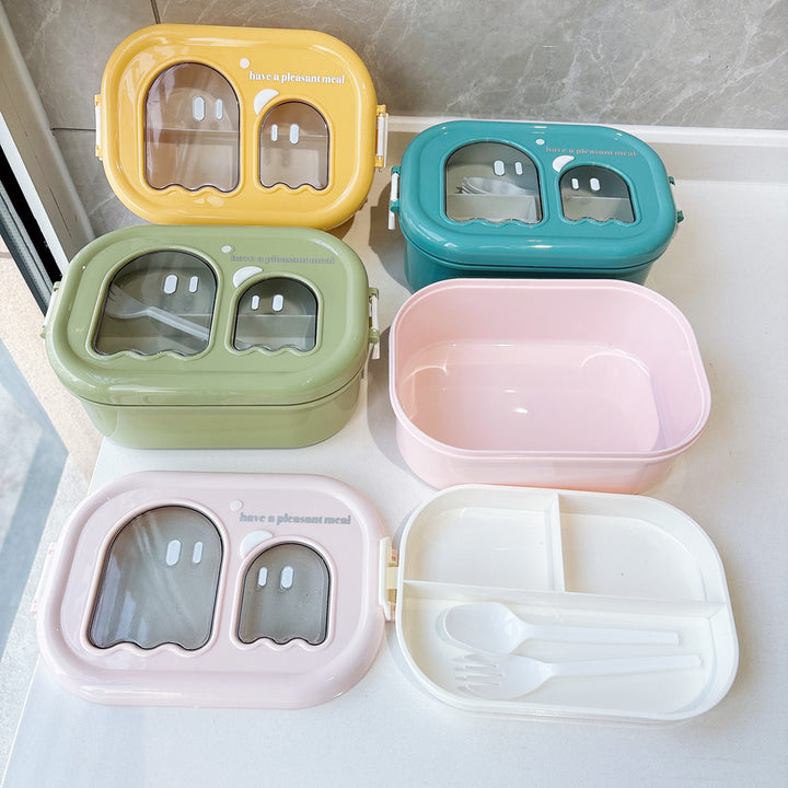 Playful Dual-Compartment Food Storage Container