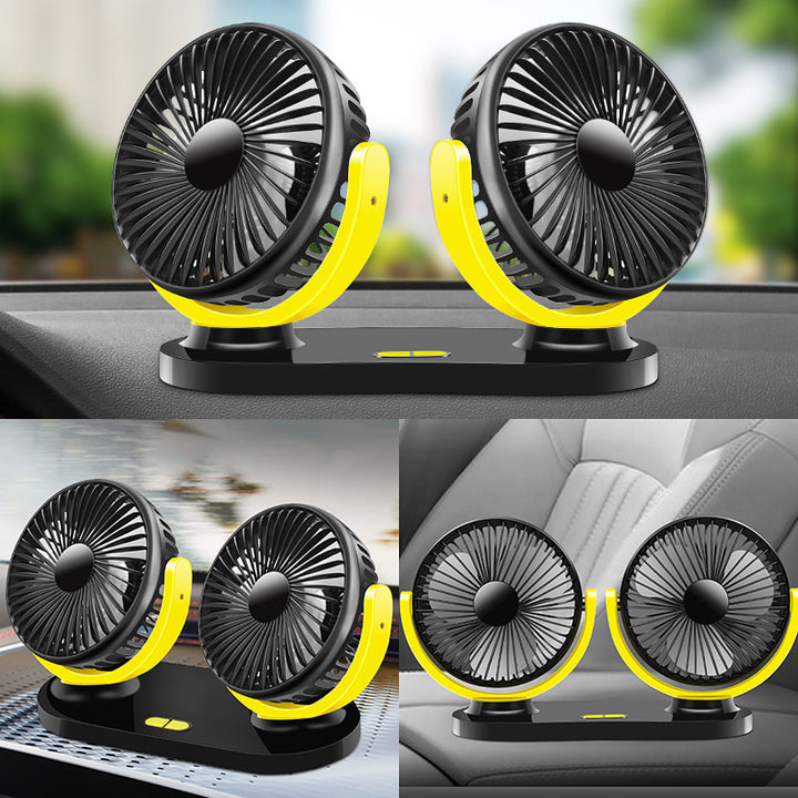 Dual-Head Rechargeable Desk Fan Kalsten