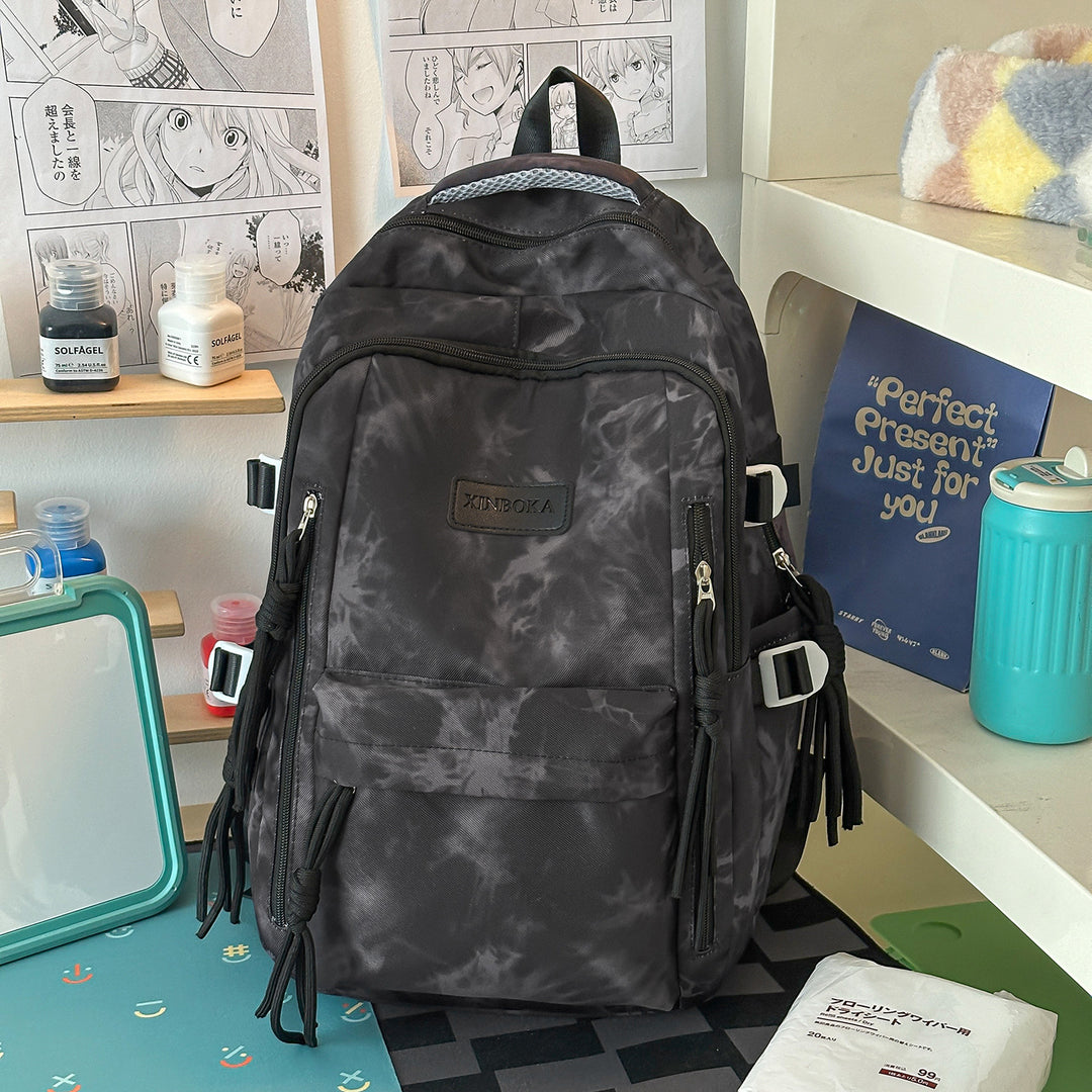 Trendy Marble Patterned Backpack Kalsten