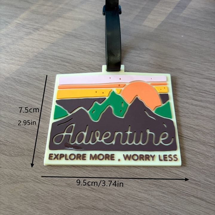 Adventure-Themed Silicone Luggage Tag Kalsten