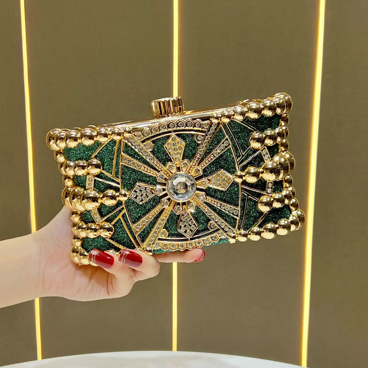 Glitzy Decorative Evening Clutch