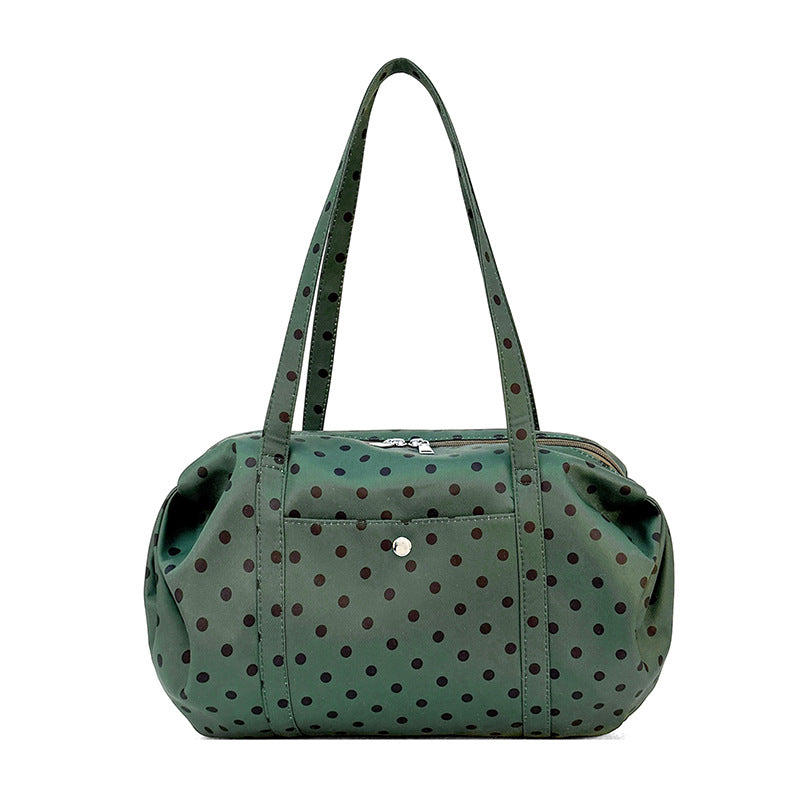 Spacious Polka Dot Travel Tote